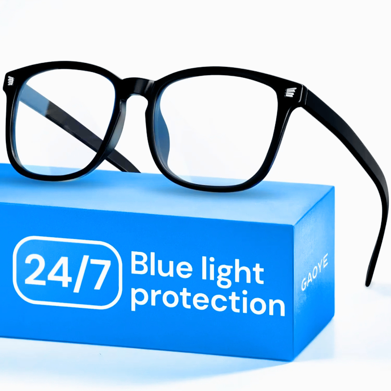 Gaming Glasses Blue Light - Zwarte blauwlichtbrillen voor computer en gaming