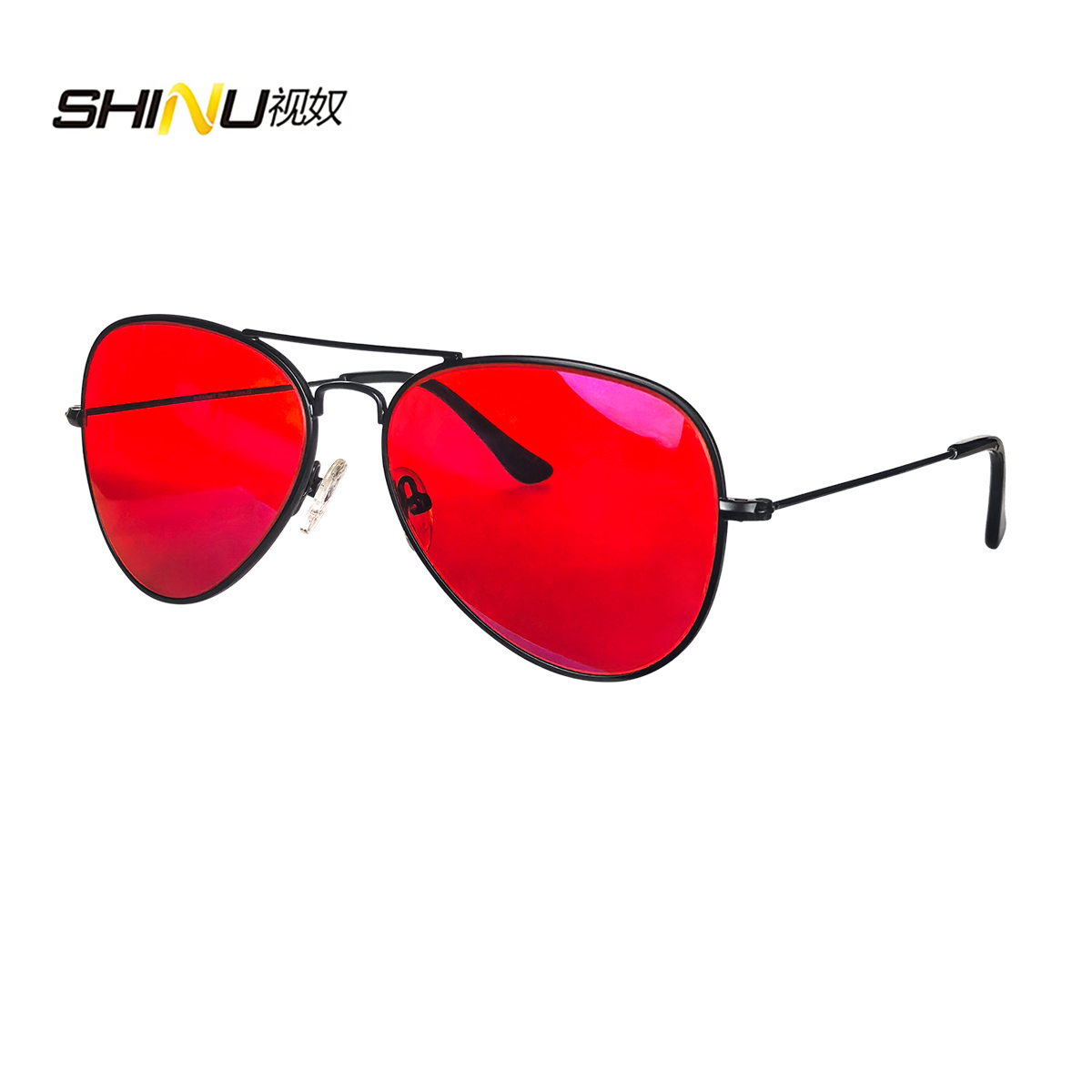 Gaming Glasses Blue Light - SHINU Rode Lenzen Bril Mannen Oranje