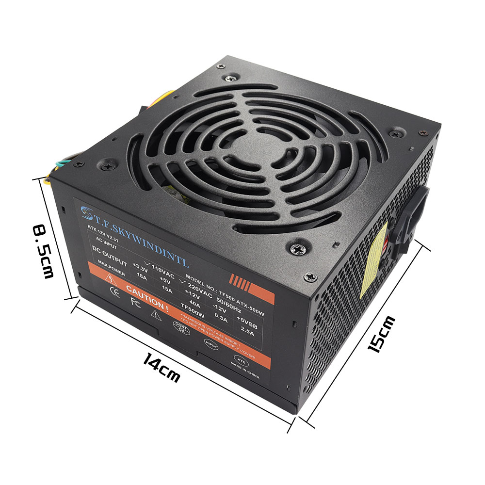 Goedkope 500W Zwart ATX Deskto - Pc Gaming Ff recensie en prijs