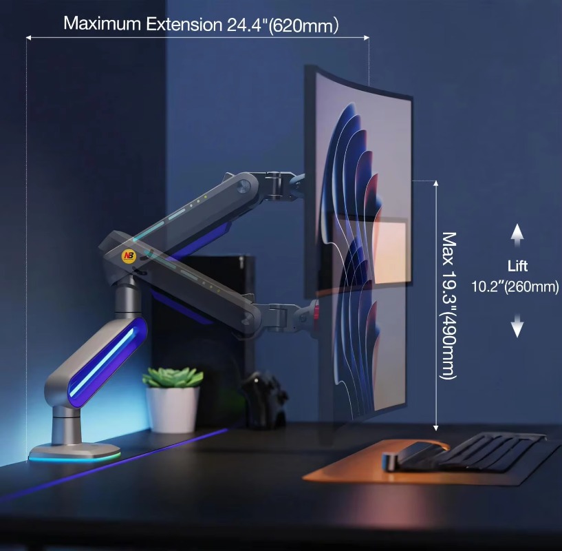 ERGONOMIC Gaming Monitor Arm v - Monitor Stand recensie en prijs