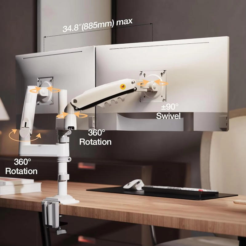 Dual Monitor Desk Mount Stand  - Monitor Stand recensie en prijs